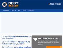 Tablet Screenshot of debtrescue.com.au