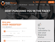 Tablet Screenshot of debtrescue.co.za